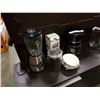 Image 1 : BLENDER, COFFEE MACHINE, COFFEE GRINDER, AND COFFEE SUPPLIES - BEANS, CANNTISTER, FILTERS, ETC - COM