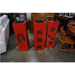 3 FABRIC LANTERNS