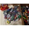 Image 3 : 3 boxes of toy cars and pogs with box of mcdonalds toys