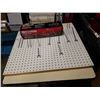 Image 4 : MOTOMASTER SCISSOR JACK AND PEG BOARD WITH HANGERS