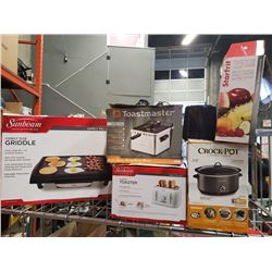 FAMILY SIZE GRIDDLE, CROCKPOT, DEEP FRYER AND TOASTERS