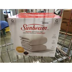 SUNBEAM QUEENSIZE HEATED MATTRESS PAD