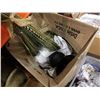Image 3 : 2 LARGE BOXES AND TOTE OF KITCHEN ITEMS, DECORATIONS, VASE