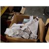 Image 4 : 2 LARGE BOXES AND TOTE OF KITCHEN ITEMS, DECORATIONS, VASE