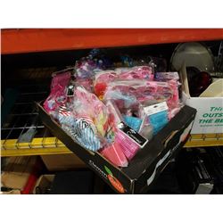 BOX OF NEW HAIR ACCESSORIES