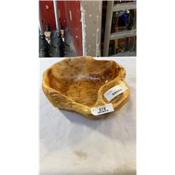 CARVED WOOD BOWL