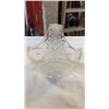 Image 4 : CUT PRESSED CRYSTAL BASKET AND CRYSTAL ASH TRAY