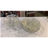 Image 1 : 5 GLASS AND CRYSTAL SERVING DISHES