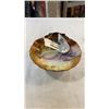 Image 1 : LARGE HAND PAINTED NIPPON BOWL AND NIPPON LADLE