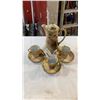 Image 2 : HAND PAINTED NIPPON TEAPOT AND 3 CUPS AND SAUCERS - AS FOUND