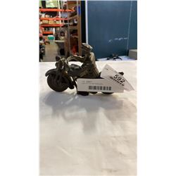 Cast iron iron art motorcycle