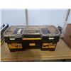 Image 1 : DEWALT TOOL BOX WITH BIKE REPAIR TOOLS, PARK TOOLS, DISC BRAKE CALIPERS, ETC