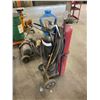 Image 2 : MOBILE INDUSTRIAL 2 BOTTLE TORCH CART WITH HOSES, GAUGES AND TORCH HEAD