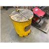 Image 2 : YELLOW OILY WASTE CAN, 2 WHEEL HAND TRUCK, CREEPER, 3 TIER METAL MOBILE SHOP CART AND 2 ROTATION