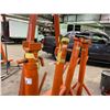 Image 2 : SET OF 4 ORANGE LARGE ADJUSTABLE JACK STANDS