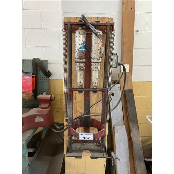 RED WALL MOUNTED INDUSTRIAL STRUT SPRING COMPRESSOR