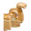 Image 2 : Zuni Travertine Elephant Fetish by Hiram Peynetsa