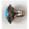 Image 3 : Navajo Old Pawn Sterling Turquoise Ring, Size 8