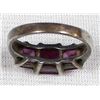 Image 5 : Sterling Silver & Lab Created Rubies Ring, 6.5