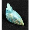 Image 1 : Zuni Carved Turquoise Quail Fetish by V. Cheama