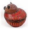 Image 3 : Lidded Wicker Cat Basket