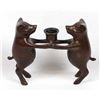 Image 1 : Chinese Bronze Pig Candleholder