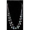 Image 1 : Navajo Liquid Silver & Turquoise Nugget Necklace