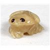 Image 1 : Zuni Travertine Frog Fetish by Ricky Laahty