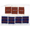 Image 1 : Set of 6 Southwestern Fringed Wool Coasters