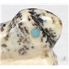 Image 4 : Native American Zuni Snowflake Dolomite Rabbit Fetish by Brian Yunie