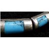 Image 2 : Mexican Sterling Silver Turquoise Link Bracelet