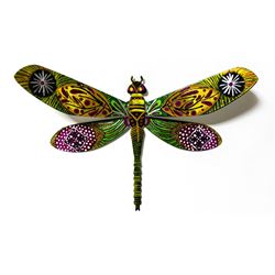 Patricia Govezensky- Original Painting on Cutout Steel "Dragonfly LXVI"
