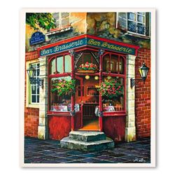 Anatoly Metlan, "Bar Brasserie" Limited Edition Serigraph, Numbered and Hand Signed with Letter of A