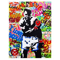 Nastya Rovenskaya- Mixed Media "Muhammad Ali"