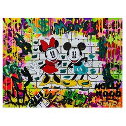 Nastya Rovenskaya- Mixed Media "Mickey & Minnie"