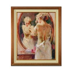 Pino (1939-2010)- Hand Embellished Giclee on Canvas "Contemplation"