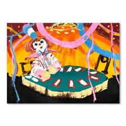 Paul Blaine Henrie (1932-1999), "Blackjack Beats 21" Hand Signed Original Painting on Canvas (30"x40