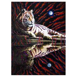 Vera V. Goncharenko- Original Oil on Canvas "Under a Full Moon"