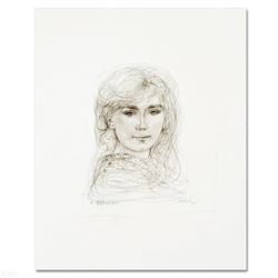 "Inga" Limited Edition Lithograph by Edna Hibel, Numbered and Hand Signed with Certificate of Authen