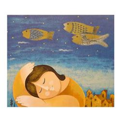 Samy Briss- Original Serigraph "Le reve"