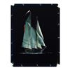 Image 1 : Alex Blokhin, "Two Masted Schooner" Original Oil Painting on Canvas, Hand Signed with Letter of Auth