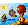 Image 2 : Eugene Poliarush- Original Oil on Canvas "Leaving the Island"