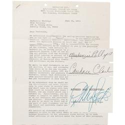 Cast Signed "American Graffiti" Contract
