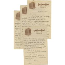 Fatty Arbuckle Handwritten Letter