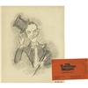Image 1 : Fred Astaire Sketch and Signed Ticket