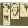 Image 1 : Celeb Sketches Signed By Fred and Adele Astaire