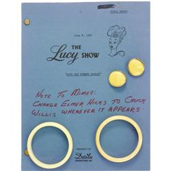 Lucille Ball "Lucy Show" Script & Jewelry
