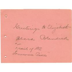 Clara Blandick Signed Wizard of Oz