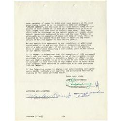 Marlon Brando Signed "Julius Caesar" Contract