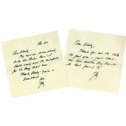 Johnny Carson Handwritten Letters